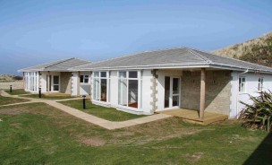 Seafront lodges
