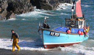 Sea fishing in St Ives Bay