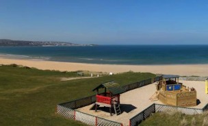 Children's playground at the beach