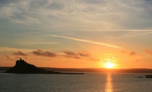 St Michael's Mount at sunset