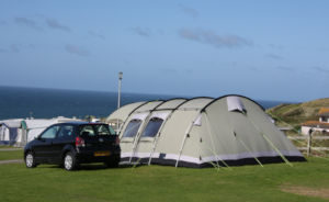 Large tent pitch