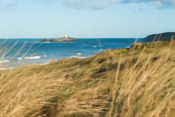 Gwithian Beach in St Ives Bay Hayle Cornwall