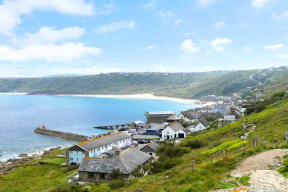 Sennen Cove Beach in Cornwall